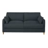 3-Sitzer-Schlafsofa anthrazitgrau, Matratze 14 cm
